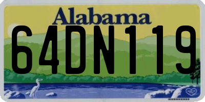 AL license plate 64DN119