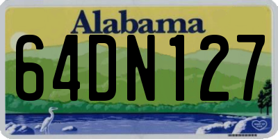 AL license plate 64DN127