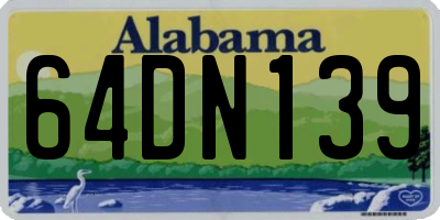 AL license plate 64DN139