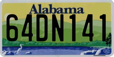AL license plate 64DN141
