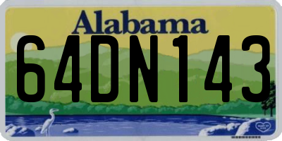 AL license plate 64DN143