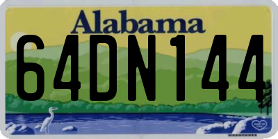 AL license plate 64DN144