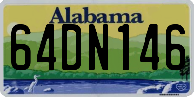 AL license plate 64DN146