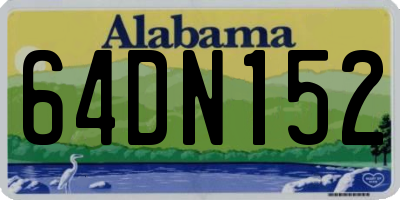 AL license plate 64DN152