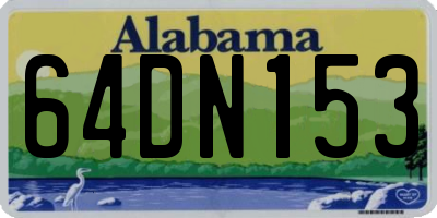 AL license plate 64DN153