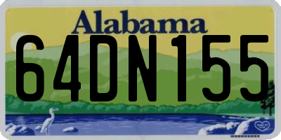 AL license plate 64DN155