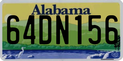 AL license plate 64DN156