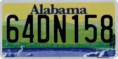 AL license plate 64DN158