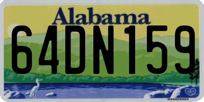 AL license plate 64DN159