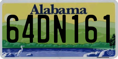 AL license plate 64DN161