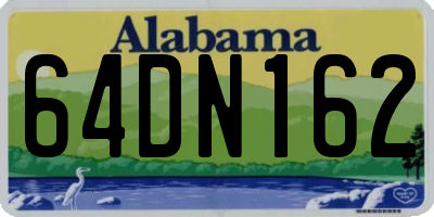 AL license plate 64DN162