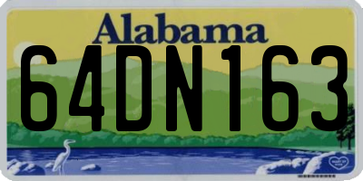 AL license plate 64DN163