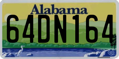 AL license plate 64DN164
