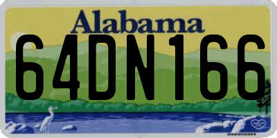 AL license plate 64DN166