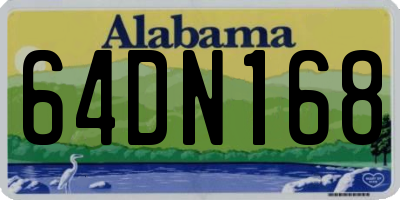 AL license plate 64DN168