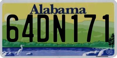 AL license plate 64DN171
