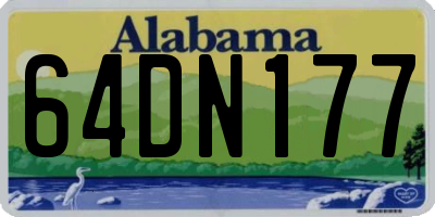 AL license plate 64DN177
