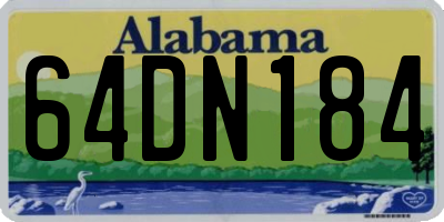 AL license plate 64DN184