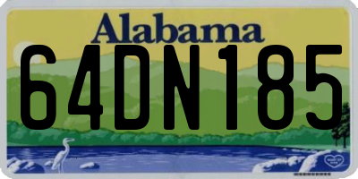 AL license plate 64DN185