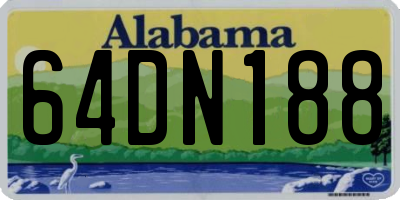 AL license plate 64DN188