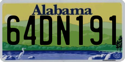 AL license plate 64DN191