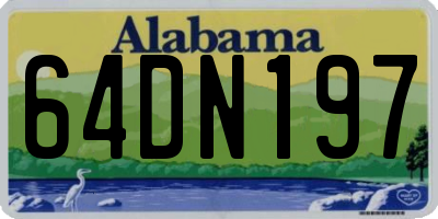 AL license plate 64DN197
