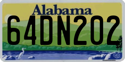 AL license plate 64DN202