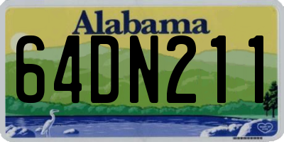 AL license plate 64DN211