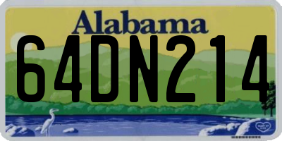 AL license plate 64DN214