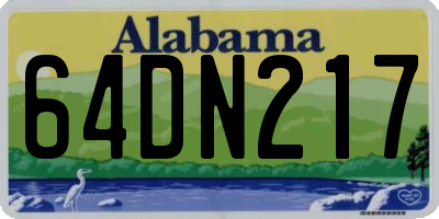 AL license plate 64DN217