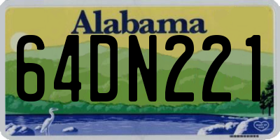 AL license plate 64DN221