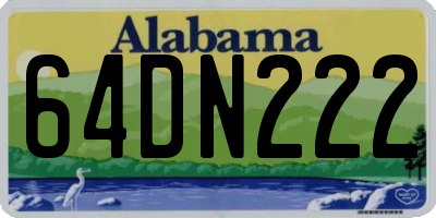 AL license plate 64DN222