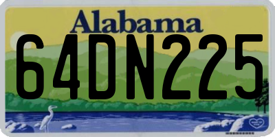 AL license plate 64DN225