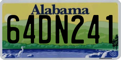 AL license plate 64DN241