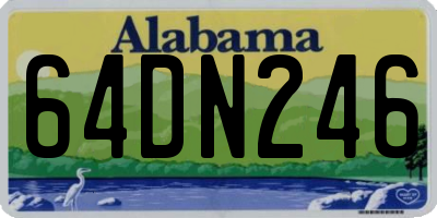 AL license plate 64DN246