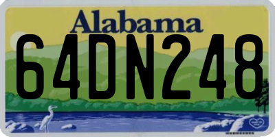 AL license plate 64DN248