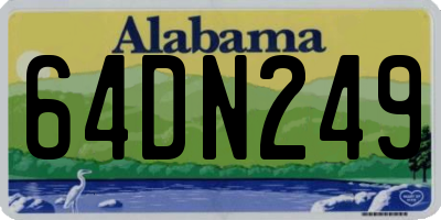AL license plate 64DN249