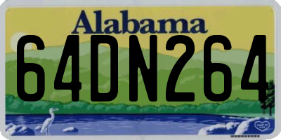 AL license plate 64DN264