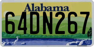 AL license plate 64DN267