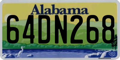 AL license plate 64DN268