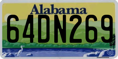 AL license plate 64DN269