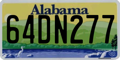 AL license plate 64DN277