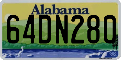 AL license plate 64DN280