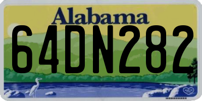 AL license plate 64DN282