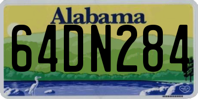 AL license plate 64DN284