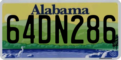 AL license plate 64DN286