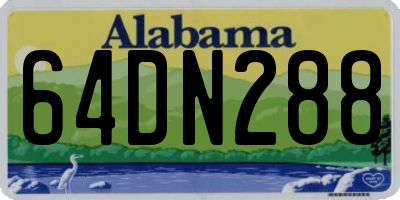 AL license plate 64DN288