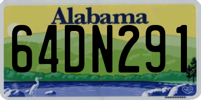 AL license plate 64DN291