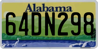 AL license plate 64DN298