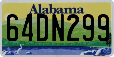AL license plate 64DN299